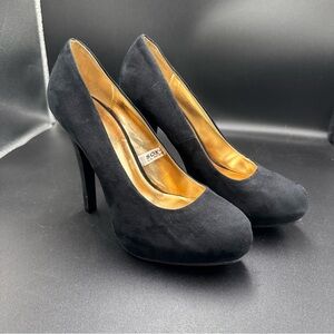 Mossimo Women's Black Faux Suede Stiletto Platform Heels Size 9